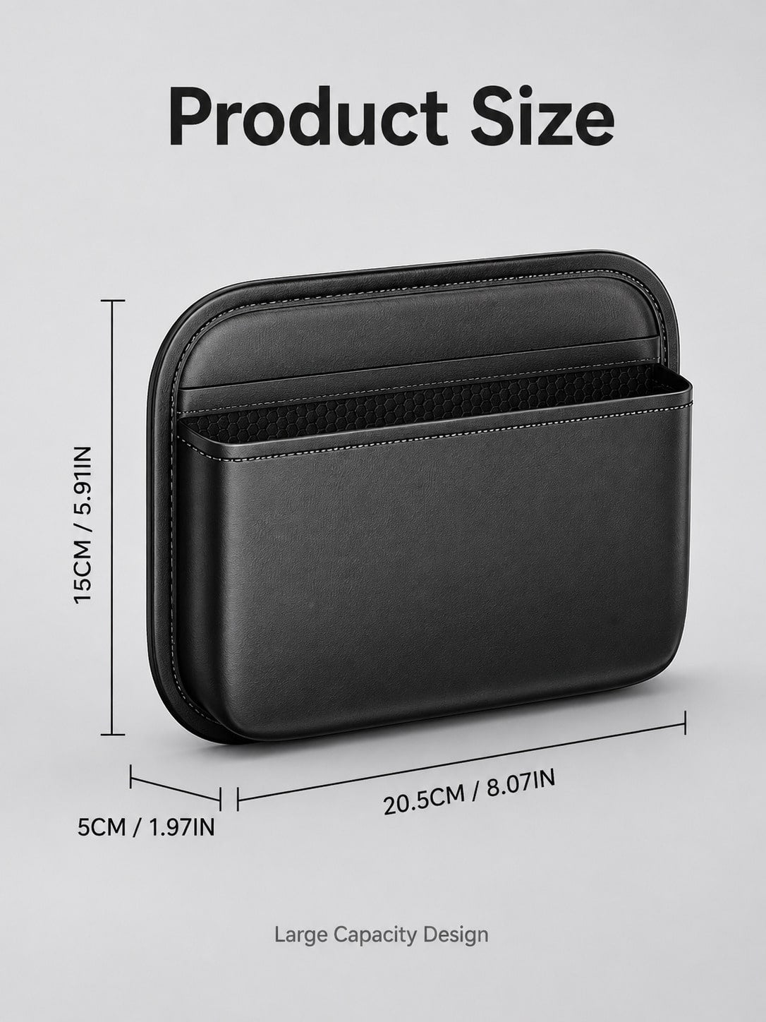 Car Storage Bag, Adhesive Front And Passenger Seat Center Console Storage Box, Vehicle Multi-Functional Seat Gap Storage Bag, Vehicle Storage, Tidy Car Interior Space, Car Storage Organizer