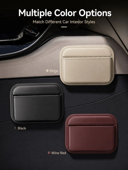 Car Storage Bag, Adhesive Front And Passenger Seat Center Console Storage Box, Vehicle Multi-Functional Seat Gap Storage Bag, Vehicle Storage, Tidy Car Interior Space, Car Storage Organizer