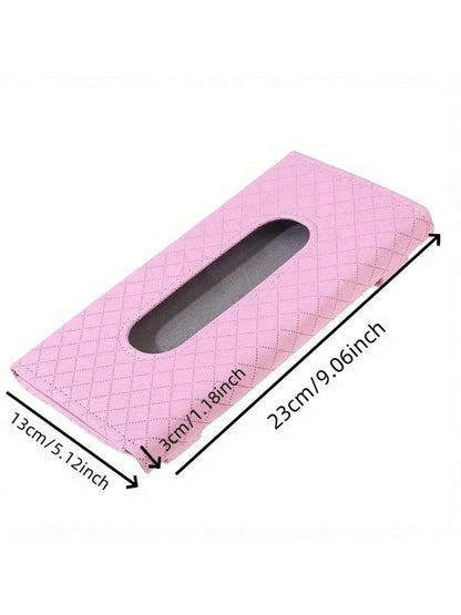 Car Tissue Box Car Sun Visor Hanging Storage Box Holder Auto Interior Sun Visor Hanging Paper Towel Car Upholstery Accessories