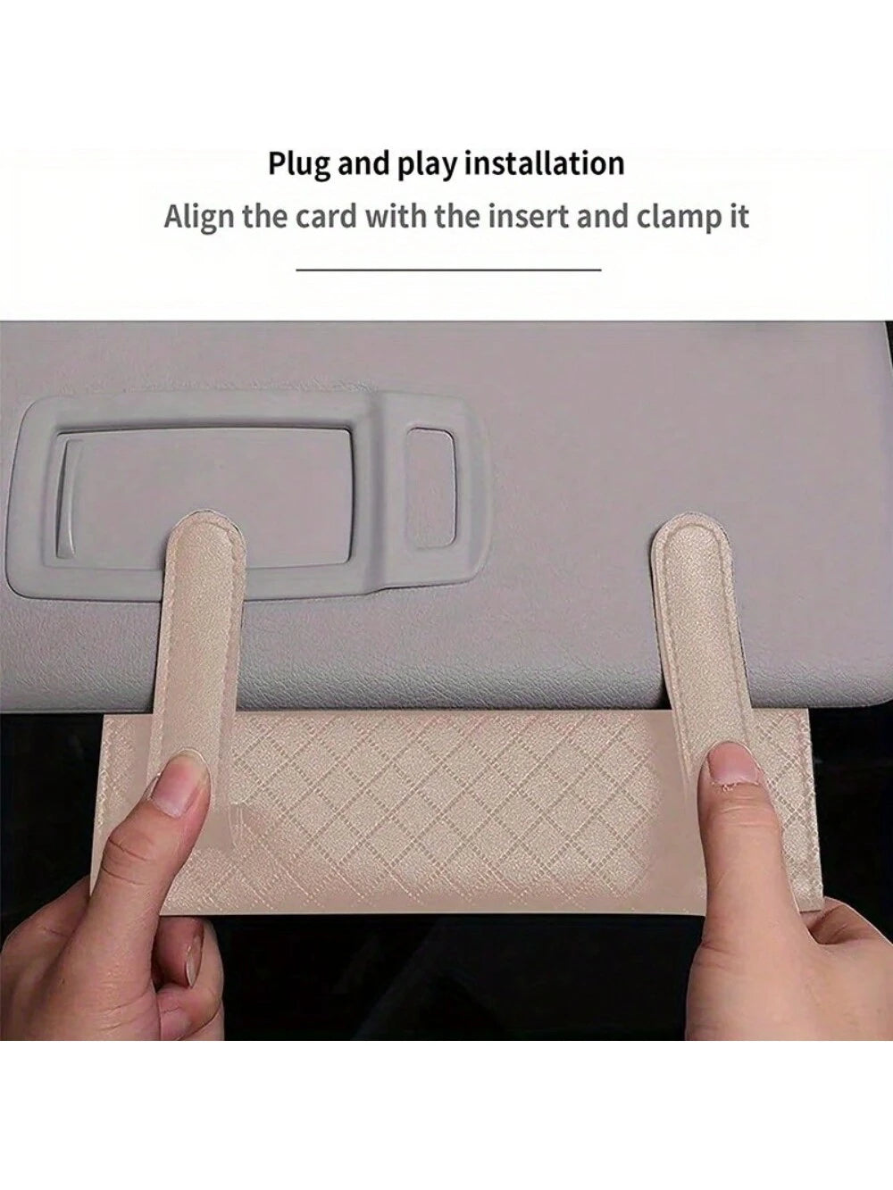 Car Tissue Box Car Sun Visor Hanging Storage Box Holder Auto Interior Sun Visor Hanging Paper Towel Car Upholstery Accessories