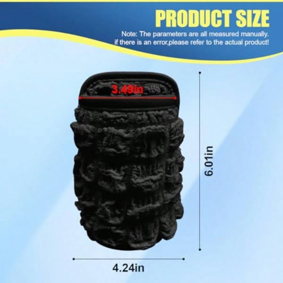 Car Trash Can, Mini Portable Hanging Garbage Bag With Back Clip, Washable Automotive Seat Back Rubbish Bin, Multifunctional Auto Door Cup Holder For Cars, Trucks, Travelling, Camping