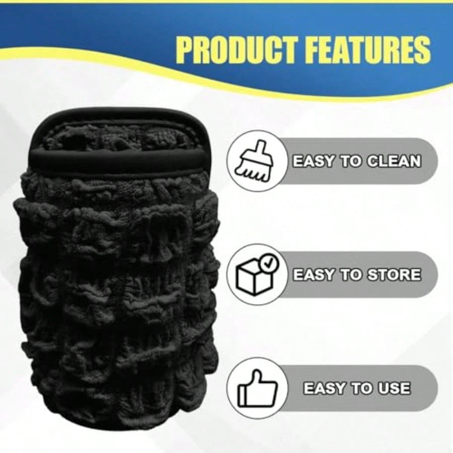 Car Trash Can, Mini Portable Hanging Garbage Bag With Back Clip, Washable Automotive Seat Back Rubbish Bin, Multifunctional Auto Door Cup Holder For Cars, Trucks, Travelling, Camping