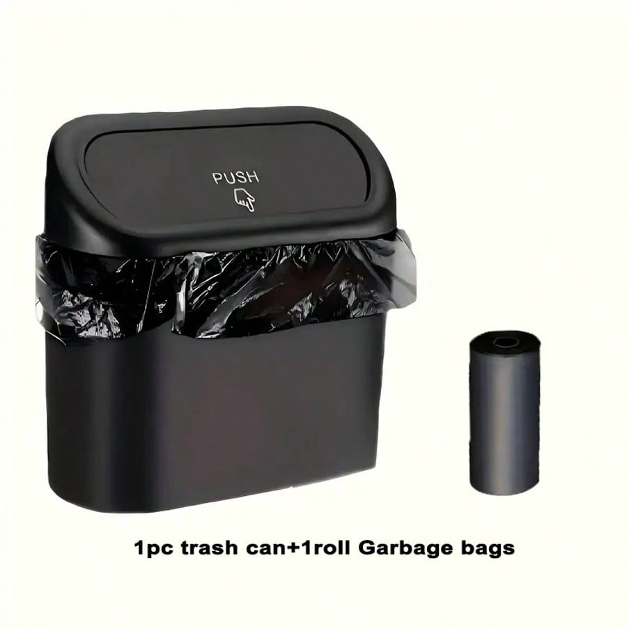 Car Trash Can With Lid, Leak-Proof, Car Storage Box, Car Organizer, Hanging Storage Box, Mini Creative Car Trash Can, Portable Hanging Trash Can For Vehicle Organization, Suitable For A Wide Range Of