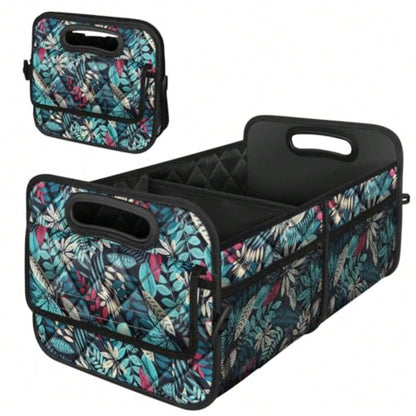 Car Trunk Organizer For SUV, Car Organizers And Storage With Reinforced Handles, Car Accessories For Women/Men 50L Waterproof Polyester Trunk Organizer