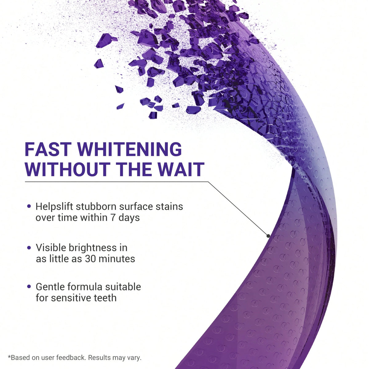 [CEELIKE] Purple Whitening Teeth Strips, Includes Dental Retractor- 7/21 Treatments- Contains Nano-Hydroxyapatite To Protect Enamel- Peroxide-Free Formula