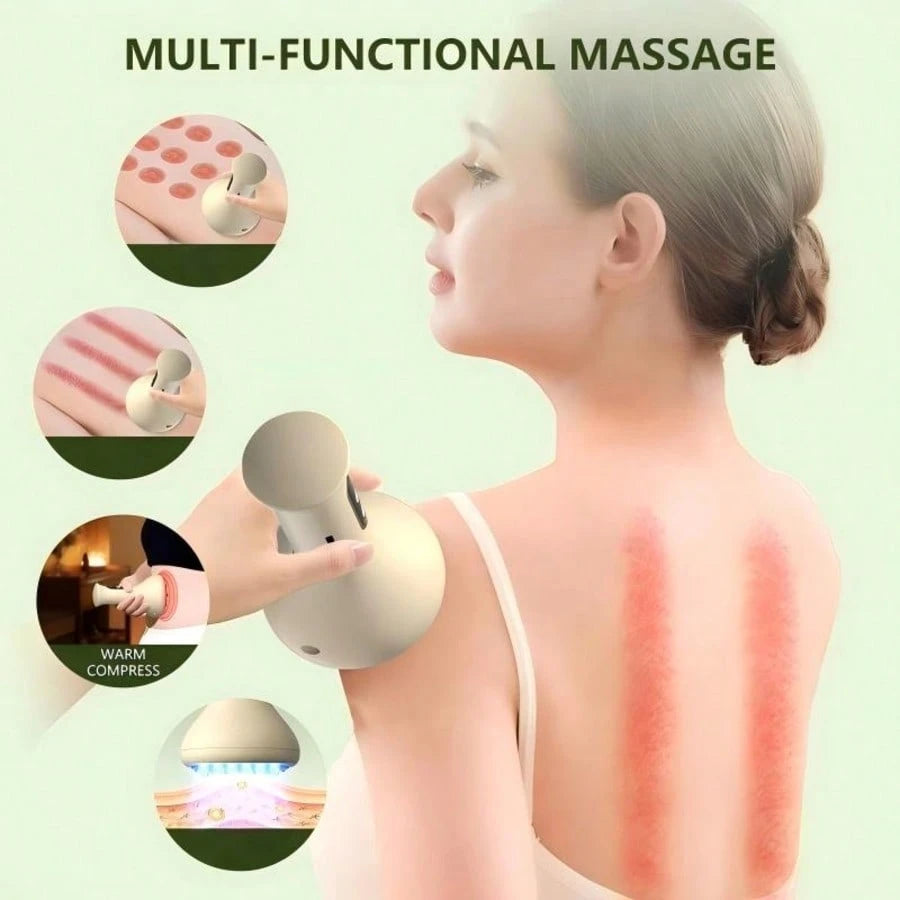 CGECGE All-In-One Electric Massager; Large-Capacity Battery For Long-Lasting And Durable Use; 9 Massage Levels; 8 Rollers; Simple Operation; Suitable For Office/Home Use.
