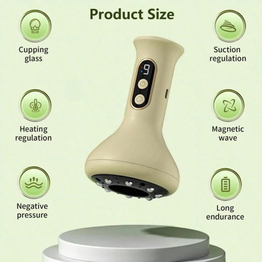 CGECGE All-In-One Electric Massager; Large-Capacity Battery For Long-Lasting And Durable Use; 9 Massage Levels; 8 Rollers; Simple Operation; Suitable For Office/Home Use.