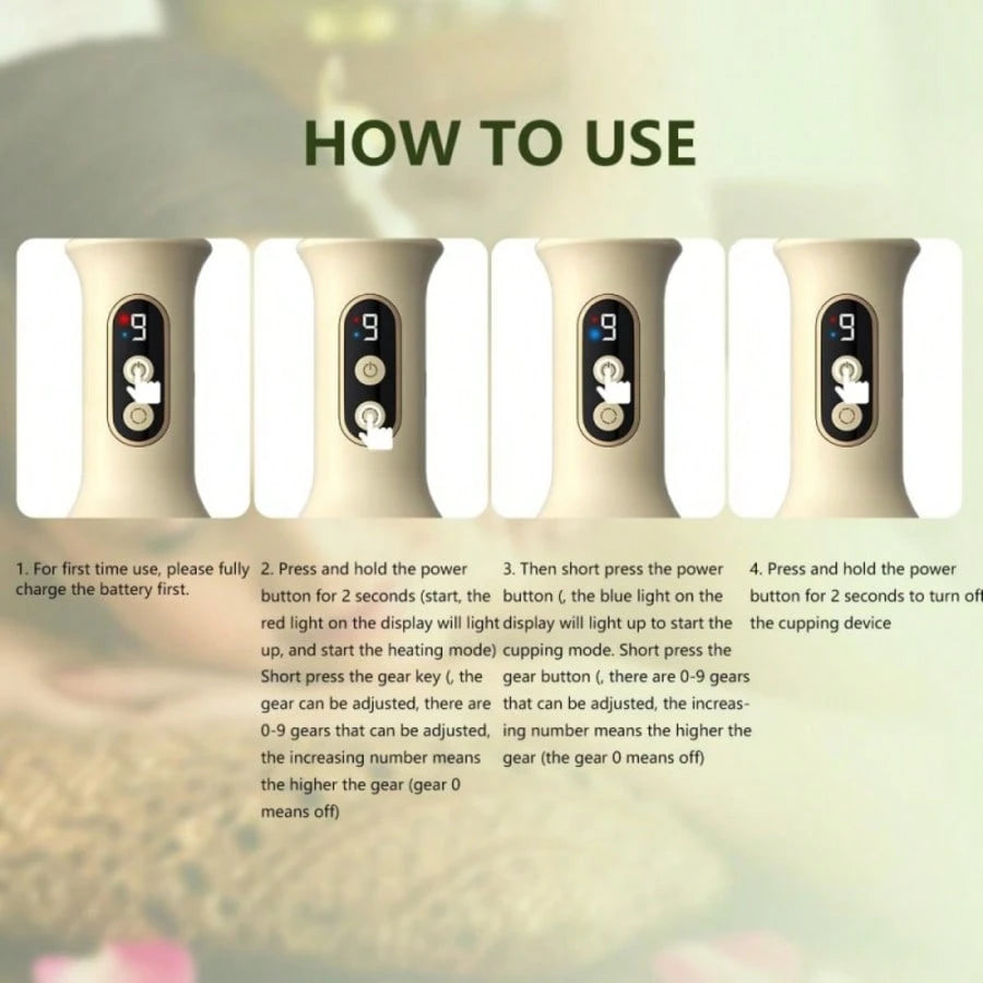 CGECGE All-In-One Electric Massager; Large-Capacity Battery For Long-Lasting And Durable Use; 9 Massage Levels; 8 Rollers; Simple Operation; Suitable For Office/Home Use.