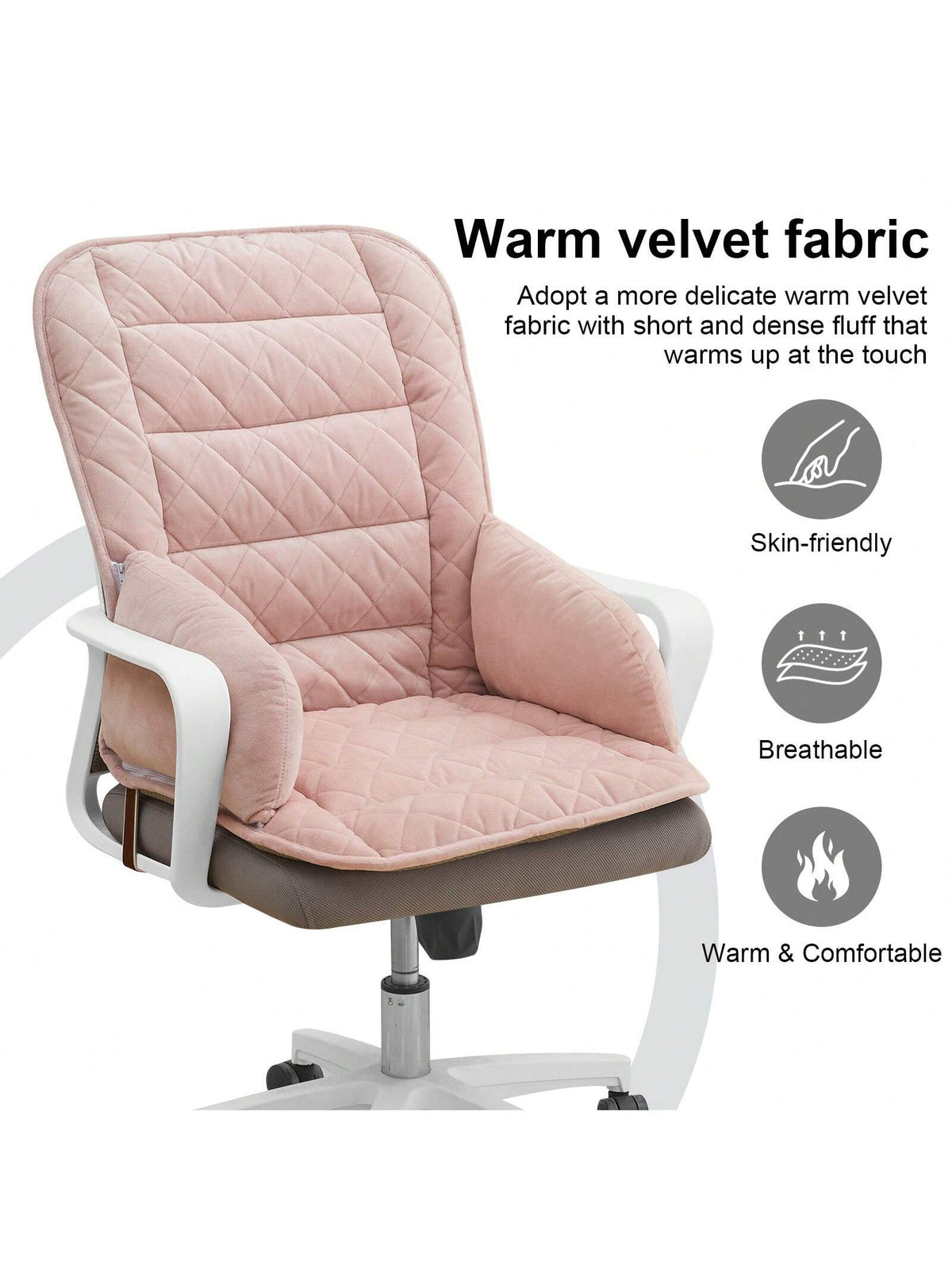 Chair Cushion Thicken Sofa Warm Seat Back Pad Office Chairs Mats With Removable Cover Buckle Closer Chair Cushion Thicken Sofa Comfortable Warm Seat Back Pad Office Chairs Mat For Home Living Room