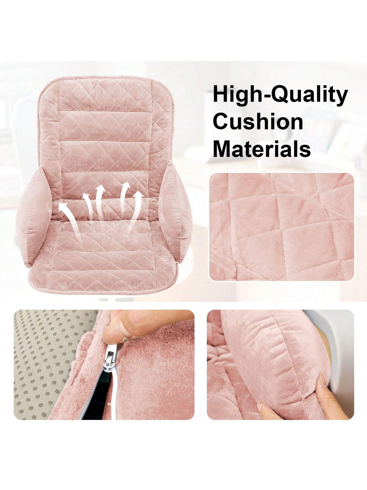 Chair Cushion Thicken Sofa Warm Seat Back Pad Office Chairs Mats With Removable Cover Buckle Closer Chair Cushion Thicken Sofa Comfortable Warm Seat Back Pad Office Chairs Mat For Home Living Room