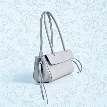 CHAN Suede Series Matte Lightweight Fashion Solid Color Genuine Leather Shoulder Bag For Commuting, Daily Wear, And Dates