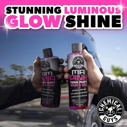 Chemical Guys CWS22116 Mr Pink Foam Party Wash &Amp; Wax (Works With Foam Cannons Or Bucket Washes) For Cars, Trucks, SUVS, Motorcycles, RVs &Amp; More, (16 Fl Oz) Tangerine Scent