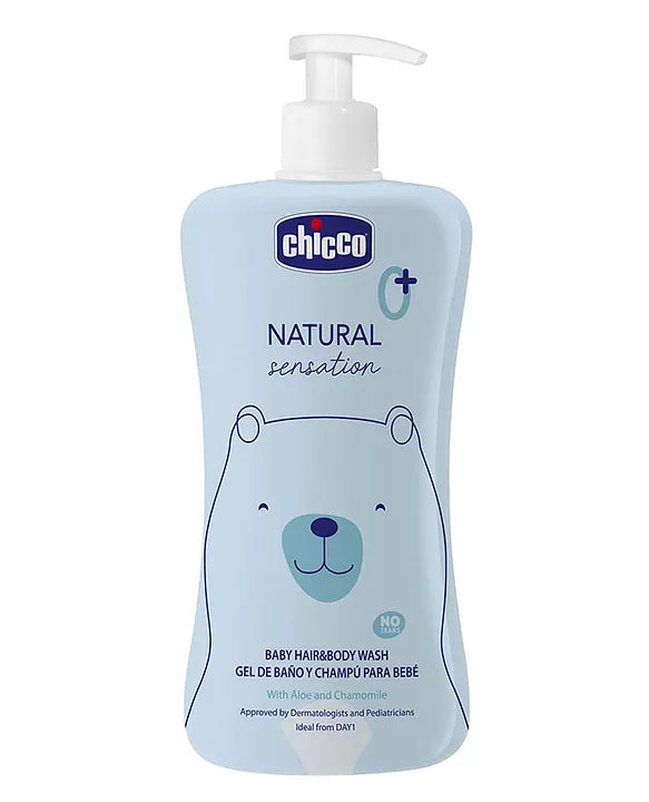 Chicco Natural Sensation Baby Body Wash & Shampoo - 500 ml