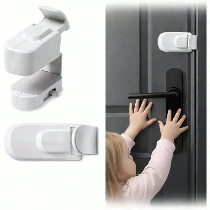 Childproof Door Lock No Drill Safety Locks For Baby Toddler Proof Door Latch Fits