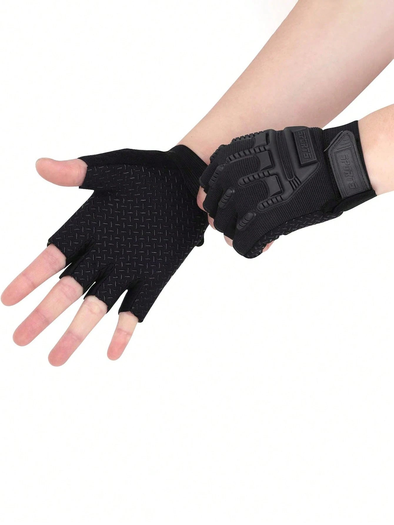 Children's Sports Half-Finger Gloves- For Boys And Girls For Outdoor Cycling, Rock Climbing, Skating And Fishing, Back To School, First Day Of School