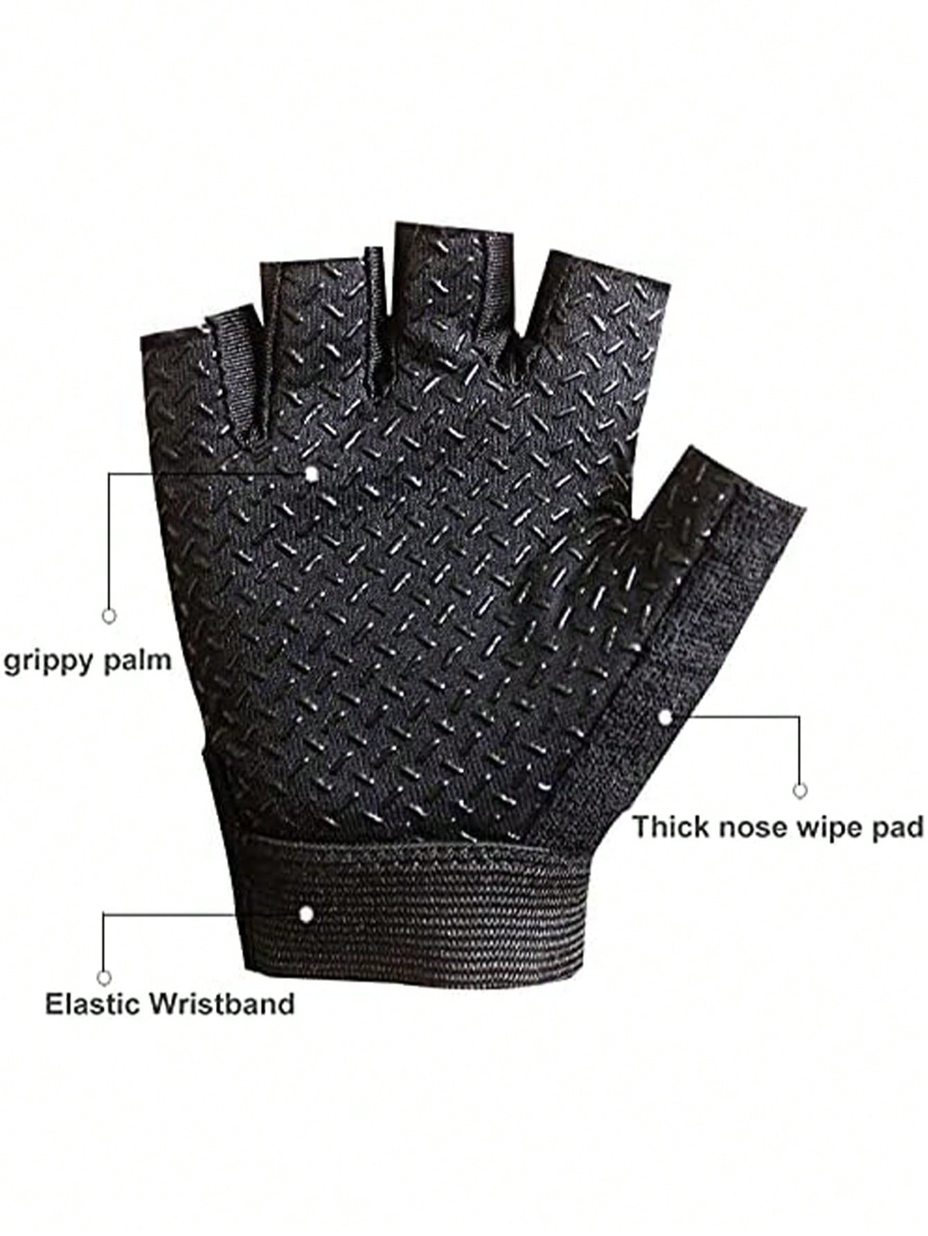 Children's Sports Half-Finger Gloves- For Boys And Girls For Outdoor Cycling, Rock Climbing, Skating And Fishing, Back To School, First Day Of School