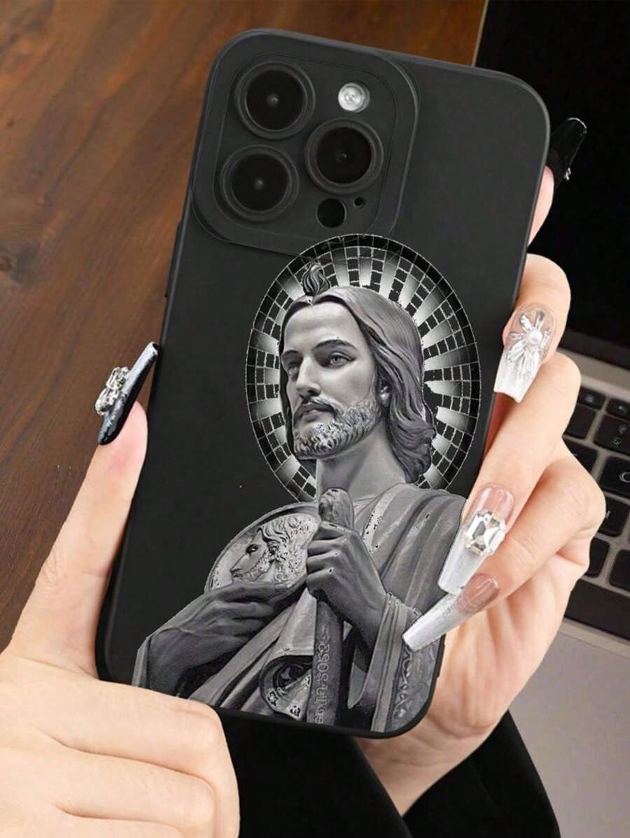 Classic Classic Religious Art Mobile Phone Case Soft Protective Bling Case Pocket-Friendly Commuter Series Case For IPHONE 7, 8, X, XS, XR, 11, 12, 13 Pro Max, 14 Pro Max, 15 Pro Max, 16, 13, 14, 15