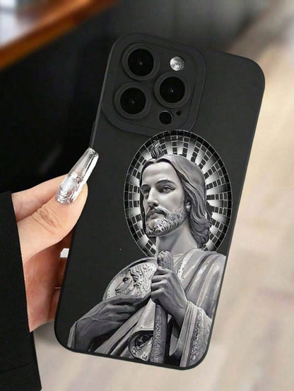 Classic Classic Religious Art Mobile Phone Case Soft Protective Bling Case Pocket-Friendly Commuter Series Case For IPHONE 7, 8, X, XS, XR, 11, 12, 13 Pro Max, 14 Pro Max, 15 Pro Max, 16, 13, 14, 15