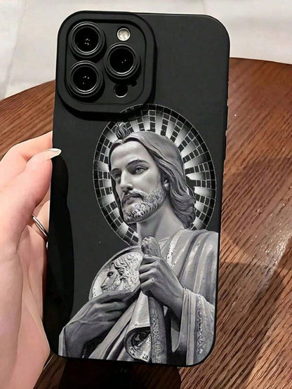Classic Classic Religious Art Mobile Phone Case Soft Protective Bling Case Pocket-Friendly Commuter Series Case For IPHONE 7, 8, X, XS, XR, 11, 12, 13 Pro Max, 14 Pro Max, 15 Pro Max, 16, 13, 14, 15