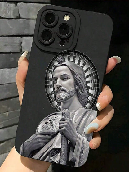 Classic Classic Religious Art Mobile Phone Case Soft Protective Bling Case Pocket-Friendly Commuter Series Case For IPHONE 7, 8, X, XS, XR, 11, 12, 13 Pro Max, 14 Pro Max, 15 Pro Max, 16, 13, 14, 15