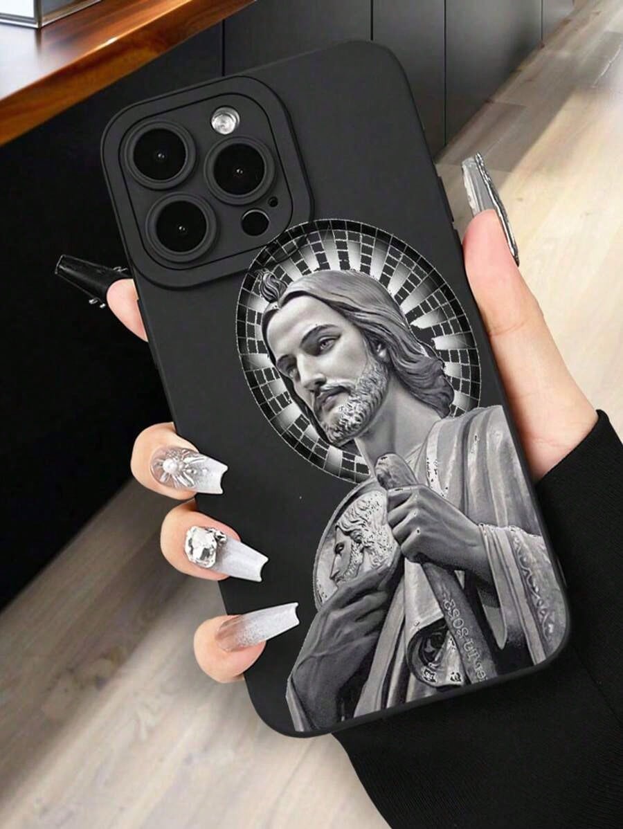 Classic Classic Religious Art Mobile Phone Case Soft Protective Bling Case Pocket-Friendly Commuter Series Case For IPHONE 7, 8, X, XS, XR, 11, 12, 13 Pro Max, 14 Pro Max, 15 Pro Max, 16, 13, 14, 15