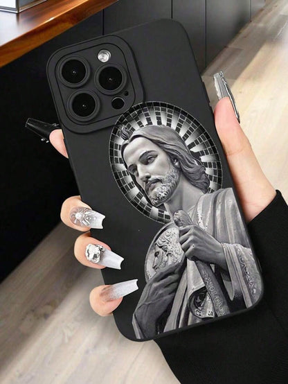 Classic Classic Religious Art Mobile Phone Case Soft Protective Bling Case Pocket-Friendly Commuter Series Case For IPHONE 7, 8, X, XS, XR, 11, 12, 13 Pro Max, 14 Pro Max, 15 Pro Max, 16, 13, 14, 15