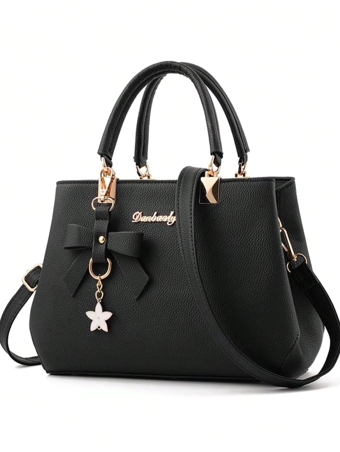 Classic Polka Dot Handbag, Exquisite Stitching And Timeless Polka Dot Print, Radiating A Sweet Vintage Vibe, Perfect For Weekend Shopping And Pairing With Casual Dresses.