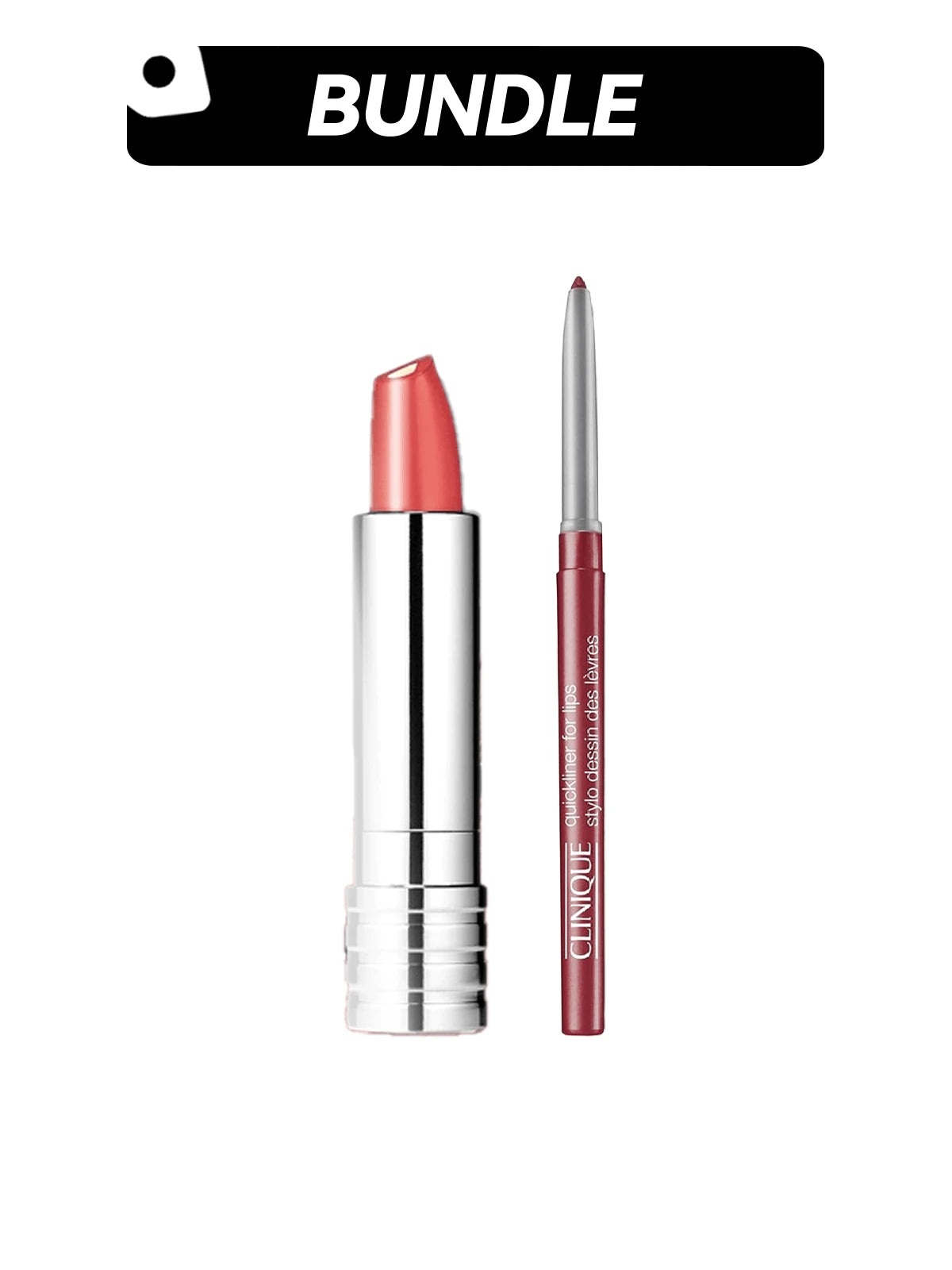 Clinique [Makeup Bundle]Dramatically Different Lipstick Shaping Lip Colour+Quickliner™ For Lips 08 Intense Cosmo 0.1oz/3g+0.01oz/0.26g