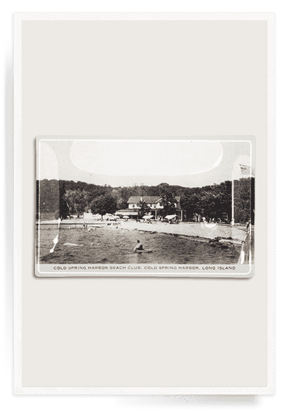 Cold Spring Harbor Beach, Long Island, New York Map Decoupage Glass Tray - Ben's Garden
