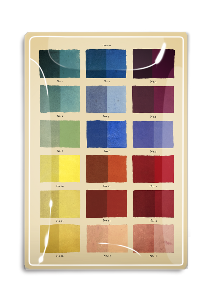 Color By Numbers Decoupage Glass Tray - Ben's Garden