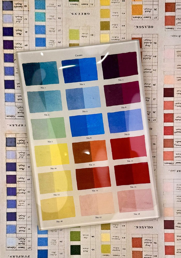 Color By Numbers Decoupage Glass Tray - Ben's Garden