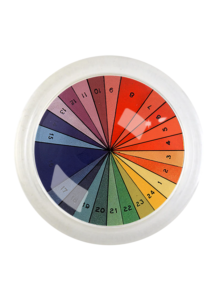 Color Spectrum Study 4" Round Glass Coaster - Ben's Garden