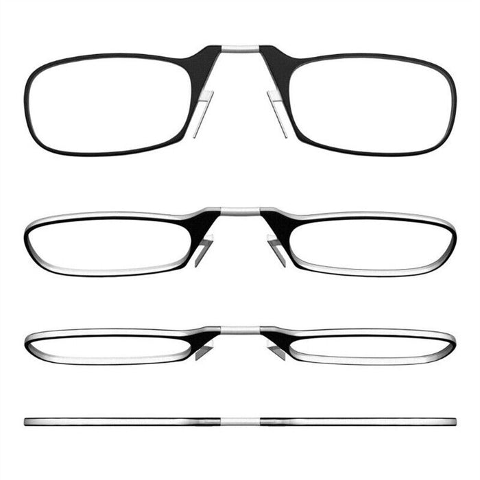 Comfortable Lightweight Anti-Slip Nose Bridge Templeless Clip Glasses