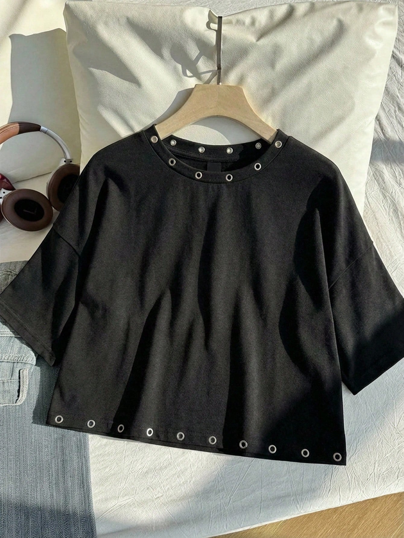 Comfortcana Casual Cropped Round Neck Short Sleeve T-Shirt, Suitable For Summer Zipper Top Latest Tops Women New Arrivals Crop Ladies Shirt