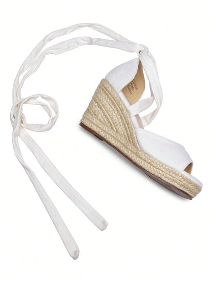 Comfyshoes Women's Rome Open Toe Espadrilles Platform Wedge Sandals