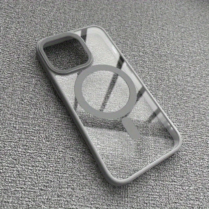 Compatible 16/15/14/13/12 Pro Max Plus Magnetic Macaron Phone Case, Shockproof Protection, Classic Mixed Transparent Phone Case