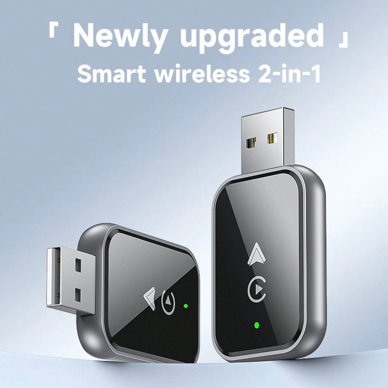 Compatible With IPhone Wireless CarPlay Adapter, Converts Wired To Wireless Apple CarPlay Adapter, Mini Size With Extension Cable USB And USB C/ Type C, Stable Control, No Delay