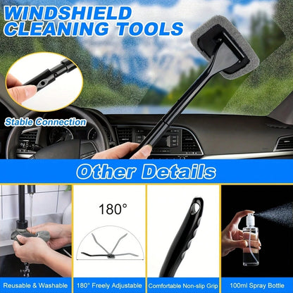 Complete Car Wash Cleaning Tool Kit, Car Wash Bag, Equipped With Vacuum Cleaner, Brushes, Windshield Cleaning Tools, Durable Dust Remover, Towels, 19 Professional Interior Car Care Tools, High-Quality