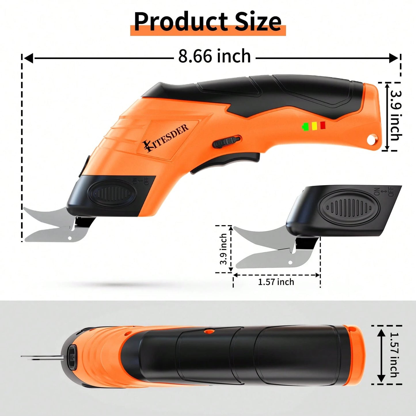 Cordless Electric Scissors,Crechargeable & Sharp Blade &Easy Cutting,For Fabric, Packaging, Cardboard| Perfect For DIY, Crafts, Christmas, Birthday & Valentine's Day Gifts| Must-Have Home Toolift