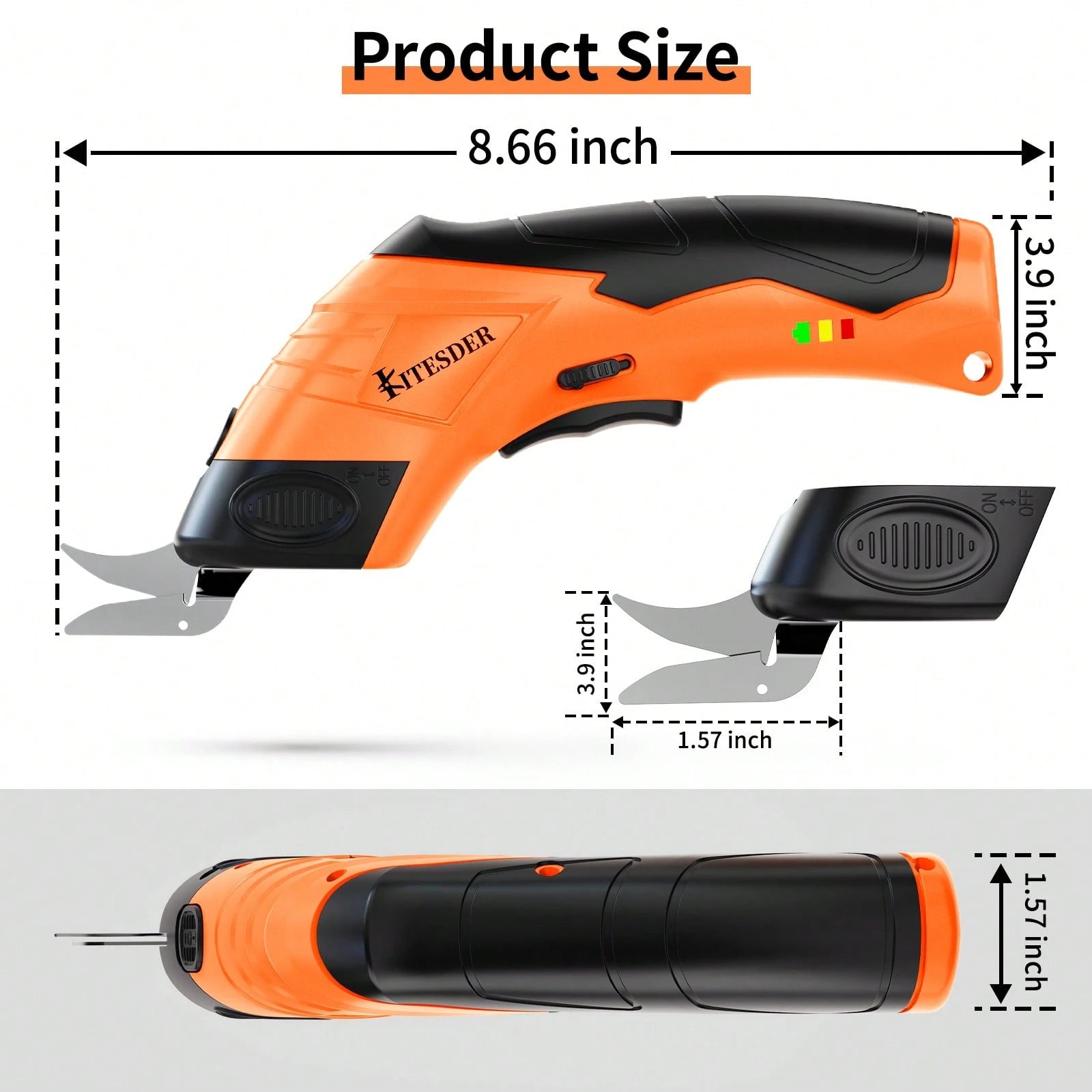 Cordless Electric Scissors,Crechargeable & Sharp Blade &Easy Cutting,For Fabric, Packaging, Cardboard| Perfect For DIY, Crafts, Christmas, Birthday & Valentine's Day Gifts| Must-Have Home Toolift