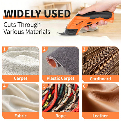 Cordless Electric Scissors,Crechargeable & Sharp Blade &Easy Cutting,For Fabric, Packaging, Cardboard| Perfect For DIY, Crafts, Christmas, Birthday & Valentine's Day Gifts| Must-Have Home Toolift