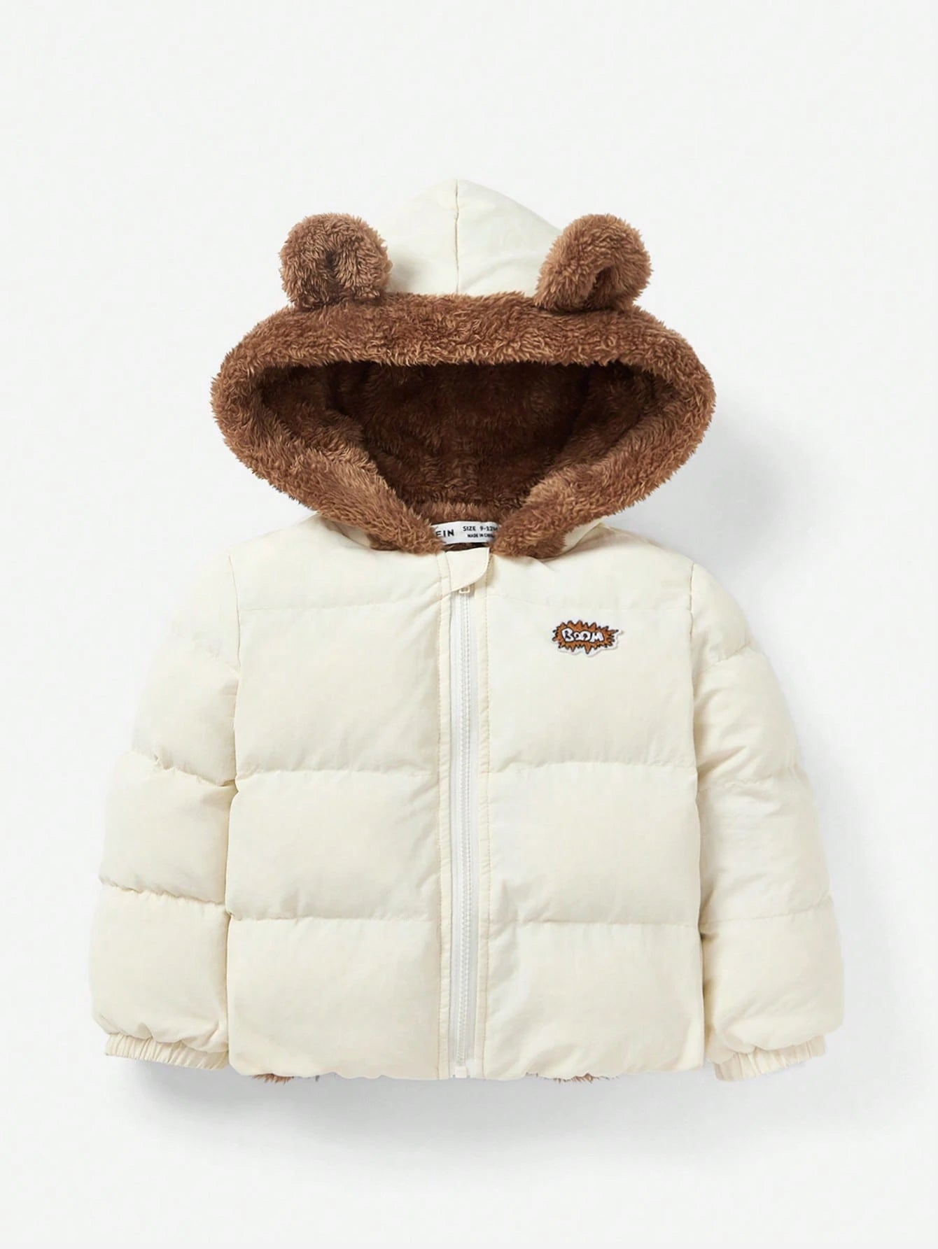 Cozy Pixies Baby Boy Casual Jacket Padded Autumn Coat Thickened With Hood Suitable For Winter