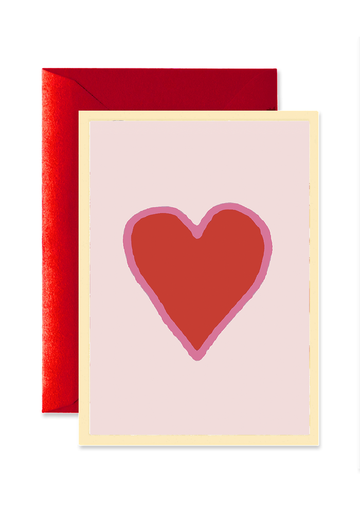Crayon Heart Blank A7 Greeting Card - Ben's Garden