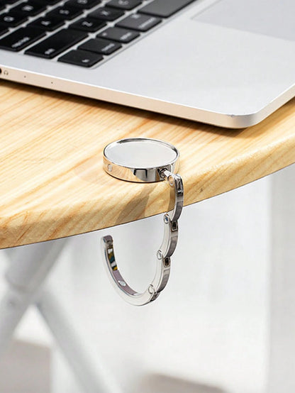 Creative Bag Hanging Rack Handbag Hook Folding Storage Rack, Portable Key Ring Alloy Table Hook Hardware Home Organizer, Bag Accessories Bag Table Hanger Collection Desk Hooks for Purse, Restaurant Ba