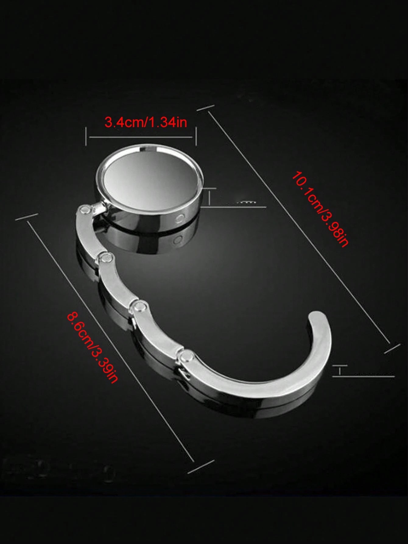 Creative Bag Hanging Rack Handbag Hook Folding Storage Rack, Portable Key Ring Alloy Table Hook Hardware Home Organizer, Bag Accessories Bag Table Hanger Collection Desk Hooks for Purse, Restaurant Ba