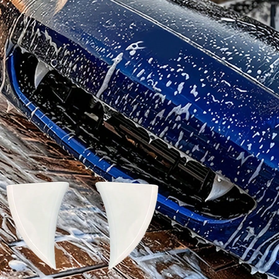 Creative Car Teeth Accessory, Halloween Theme Fang Design, Easy Installation, Transform Your Car's Appearance