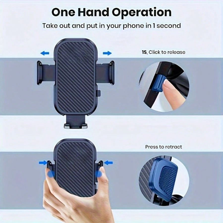 Cubidupi Car Phone Holder, Upgraded Metal Hook Phone Holder, Suitable For Car Air Vents, Compatible With All Mobile Phones.