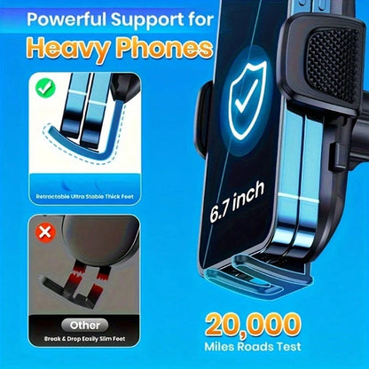 Cubidupi Car Phone Holder, Upgraded Metal Hook Phone Holder, Suitable For Car Air Vents, Compatible With All Mobile Phones.