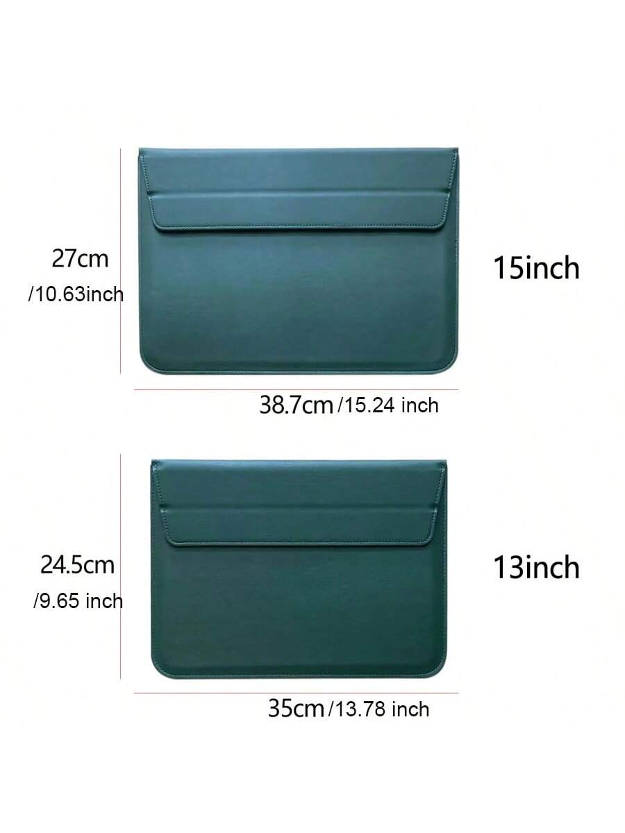 Customized Name Letters Smooth PU Leather Men Women Laptop Sleeve Pouch For Air Pro Retina 13 15 Inch Case Personalized Initials 13.3 15.4 Inch Sleeve Envelope Bag PU Leather Laptop Notebook Bracket S