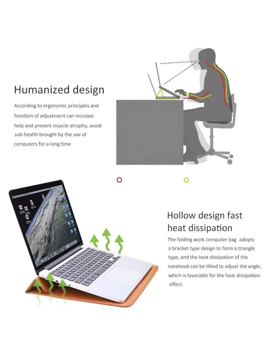 Customized Name Letters Smooth PU Leather Men Women Laptop Sleeve Pouch For Air Pro Retina 13 15 Inch Case Personalized Initials 13.3 15.4 Inch Sleeve Envelope Bag PU Leather Laptop Notebook Bracket S